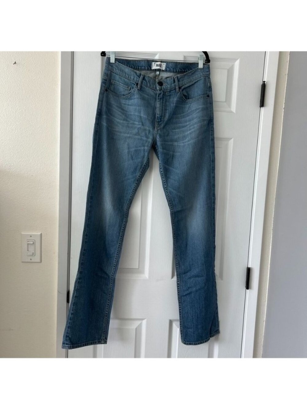 Paige Jeans Men's Blue Stretch Denim Medium Wash Slim Fit Size 32 NWOT